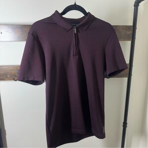 Men's Purple Polo Shirt - Perry Ellis